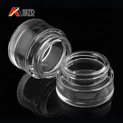 Empty 10ml 20ml 30ml 50ml Vials Clear Mini Sample cosmetic glass cream jars for sale