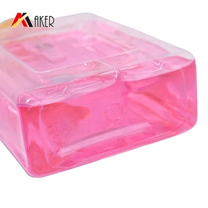Nice design clear PET plastic 200ml cosmetic bottle makeup remover bottle