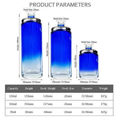guangzhou custom 40ml 100ml 120ml skin care cosmetic body lotion packaging bottle set
