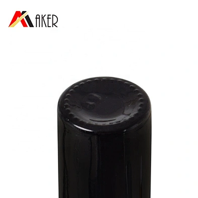 Wholesale round black 10ml glass oil perfume roll on bottle with gold color cap