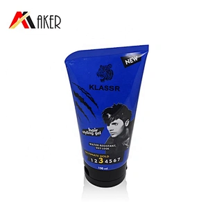 New design 150ml men design LDPE plastic hair packaging tube with cap for styling gel