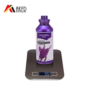 New arrival luxury design 850ml empty purple PET body wash bottle with lotion pump