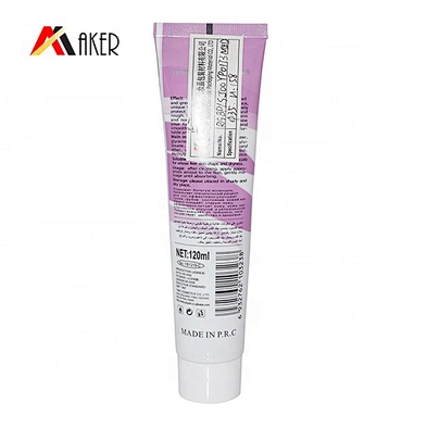 Factory price round empty cosmetic aluminum hand cream tube packaging wholesale with screw lid
