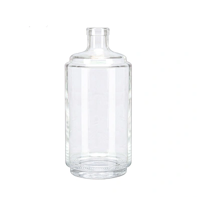 800ml round shape clear empty wine glass bottle with cork