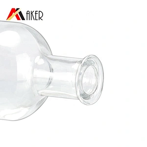 2020 New arrival factory wholesale price 700ml clear boston shape empty glass wine bottle with stopper