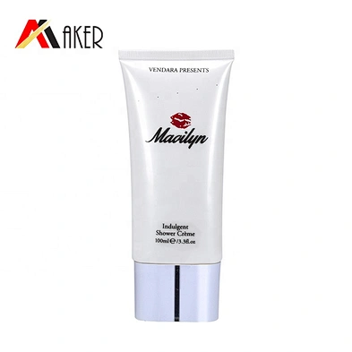 2020 New design wholesale price 100ml empty LDPE plastic oval cream tube with cap