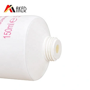 China Supplier 150ml offset printing shower gel matte white cosmetic plastic tube with flip top lid