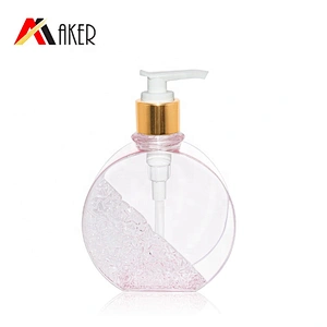 250ml Luxury empty plastic PETG bottle for body lotion skin care cream china suppliers