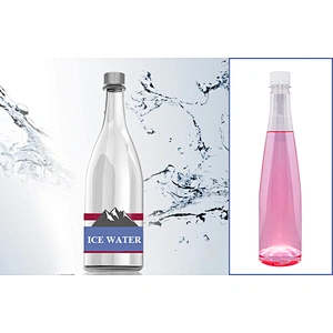 Wholesale price 600ml clear PET bpa free water bottle with tamper proof screw cap
