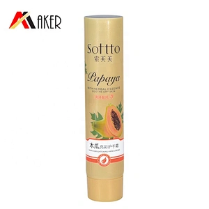 Hot sale customized round 70ml cosmetic LDPE plastic empty hand cream tube packaging with screw lid