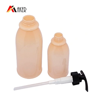 Custom Color Empty 550ml High capacity Plastic PET Bottle for Shampoo Shower Gel