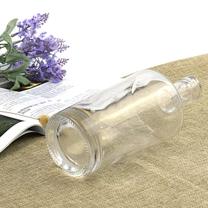 china custom 750ml clear wine bottle brandy glass liquor vodka bottle