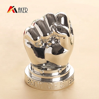 Wholesale Silver Color Special shape Portable Protein Powder Bottle with Screw Cap