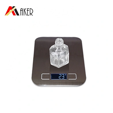 Wholesale hexagonal transparent 10ml roll on glass bottle with glass roller ball for perfume essential oil