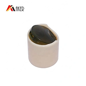 Beige color round 20mm plastic disc top cap for bottle