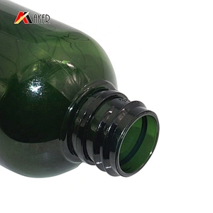 Empty 80ml round green silk printing PET plastic liquid facial toner cosmetic bottle with flip top cap