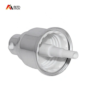 Wholesale cosmetic 20/410 silver aluminum covered cream dispenser pump lotion pump sprayer with cover cap