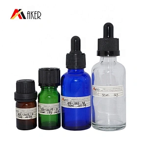 Glass bottles for essential oil bottle with dropper and tamper proof cap