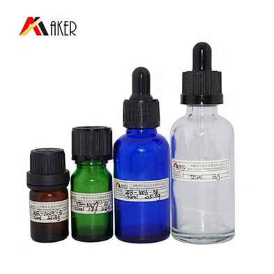 Glass bottles for essential oil bottle with dropper and tamper proof cap