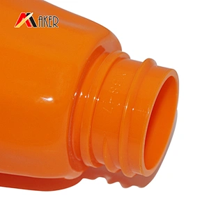 250ml orange pet beauty packaging hair care shampoo pump plastic bottle