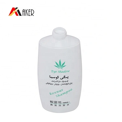 white flat 200ml squeeze bottle PE plastic shampoo bottle with flip top cap