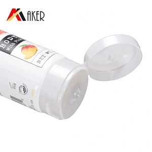 170ml empty white custom plastic laminated soft cosmetic shampoo tube packaging