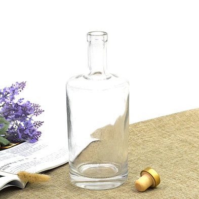transparent 750ml whiskey bottle glass vodka wine bottle glass liquor whiskey bottle
