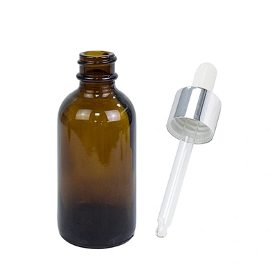 factory price glass bottle 2oz personal care essential oil packaging amber massage dropper 60ml glass bottle