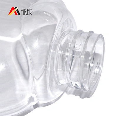 450ml clear PET plastic empty shower gel bottle wholesale with lotion pump