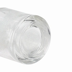 designer glass cosmetic drop bottle essential oil packaging personal care clear child proof dropper bottle