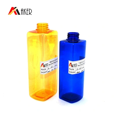 Private mould 700ml Square Clear Semi-transparent Plastic PET Bottle