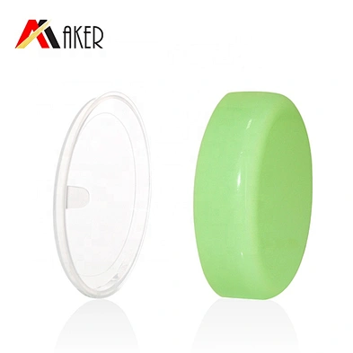 New arrival factory supply wholesale price green 100g pp plastic cream jar with cap