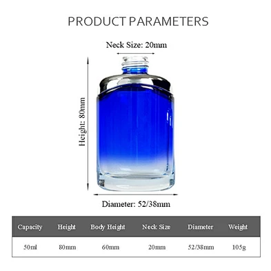 empty 40ml luxury gradient personal care serum cosmetic packaging skin care lotion glass bottle
