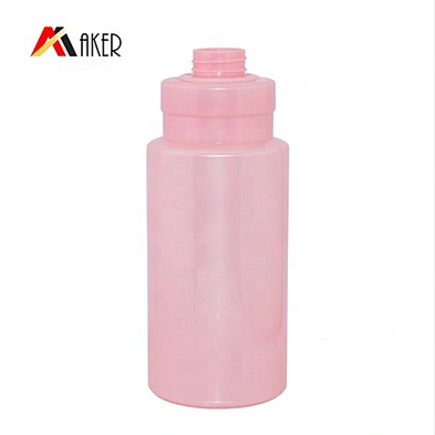 New products 800ml round hair care packaging plastic pet shampoo bottle wholesale with lotion pump