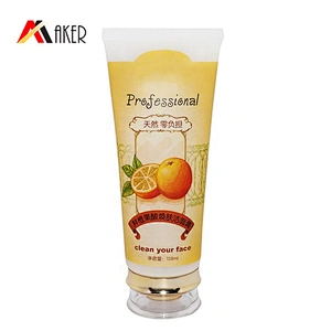 New wholesale price 130ml LDPE plastic cosmetic cleanser tube packaging with acrylic cap