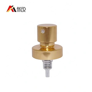 Factory price 18/400 golden color perfume aluminum crimp pump sprayer