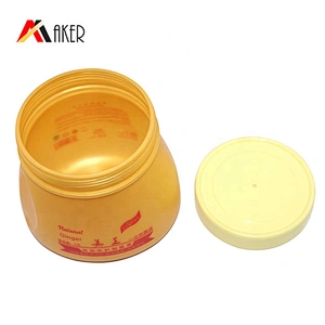 1000ml round PE cosmetic plastic hair mask cream jar packaging with screw cap