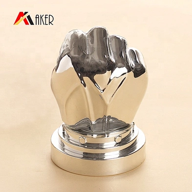 Wholesale Silver Color Special shape Portable Protein Powder Bottle with Screw Cap