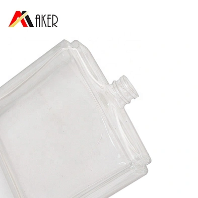 2020 Newest design 50ml 100ml empty square glass bottle for perfume with sprayer and acrylic cap