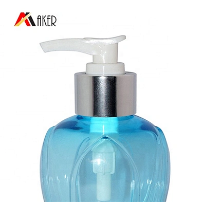 Latest design blue 200ml PET cosmetic pump spray plastic bottle