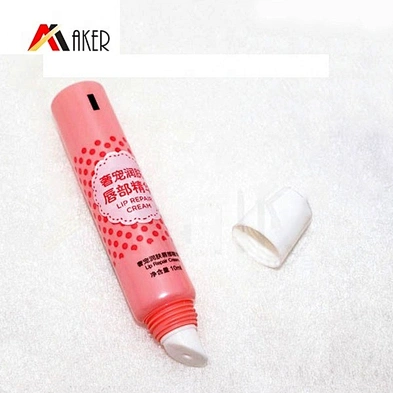 10ml pink PE plastic cosmetic lip gloss tube