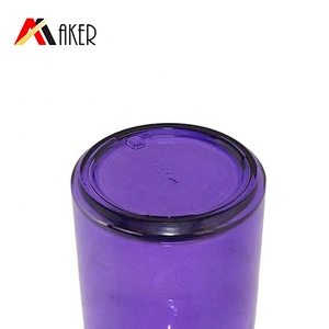 Hot sale custom 200ml painting purple glass toner bottle glass lotion bottle with gold aluminum mist sprayer or cream pump