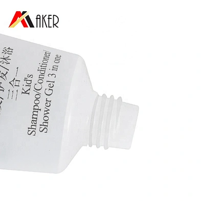 Custom 30ml plastic LDPE  round frosted transparent empty body lotion skincare tube packaging
