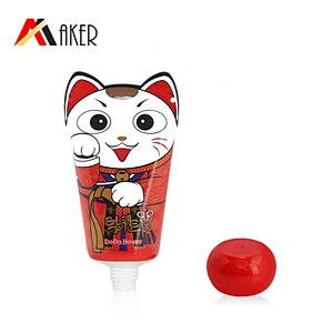 Newest design customized empty 50ml plastic hand cream tube with screw cap