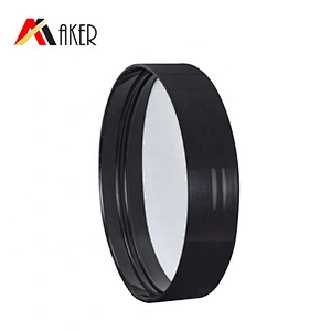 Wholesale empty black 80ml 100ml PET plastic cosmetic face cream jar packaging with black plastic screw cap and white liner