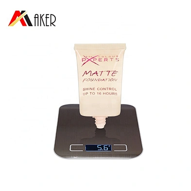 wholesale pink empty 30ml oval pe cosmetic BB CC cream plastic tube with screw lid