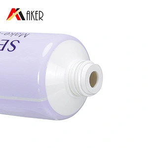 Factory wholesale purple color empty round lotion cosmetic hand cream tube packaging with screw cap
