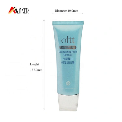 China factory customized 150ml LDPE plastic facial cleanser cosmetic packaging tube