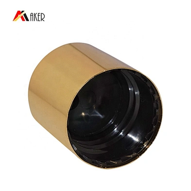 Aluminum Screw Disc Top Cap for Bottle Wholesale 28/410 Gold Bottle Sealing,bottles Gold Aluminum or Customized Colors Carton