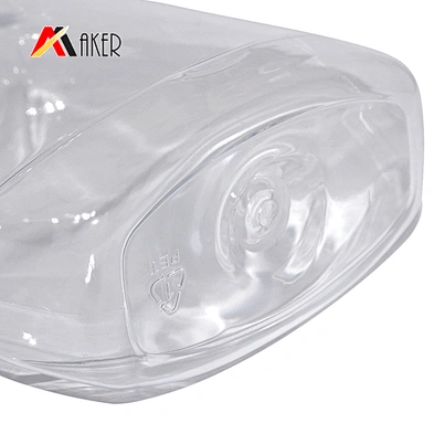 custom empty 450ml clear plastic pet beauty skincare packaging shower gel lotion bottle